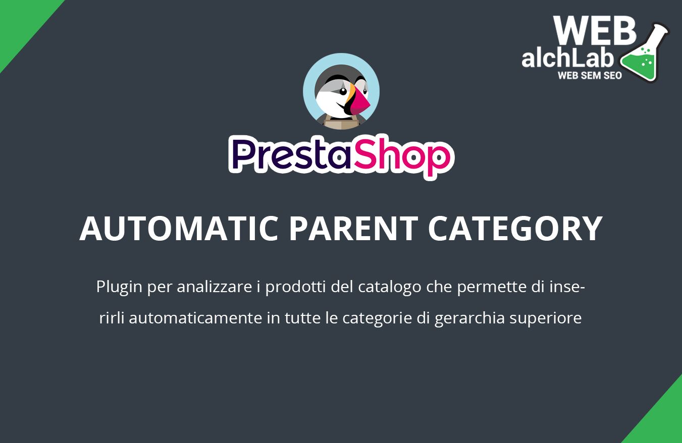 Modulo "Automatic Parent Category" per Prestashop